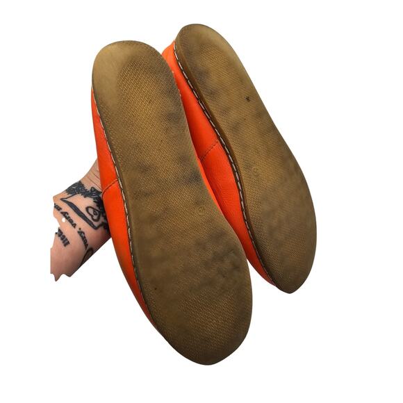 Charix Leather Orange Slip On Loafers Sz 11.5 (43) - Picture 5 of 7